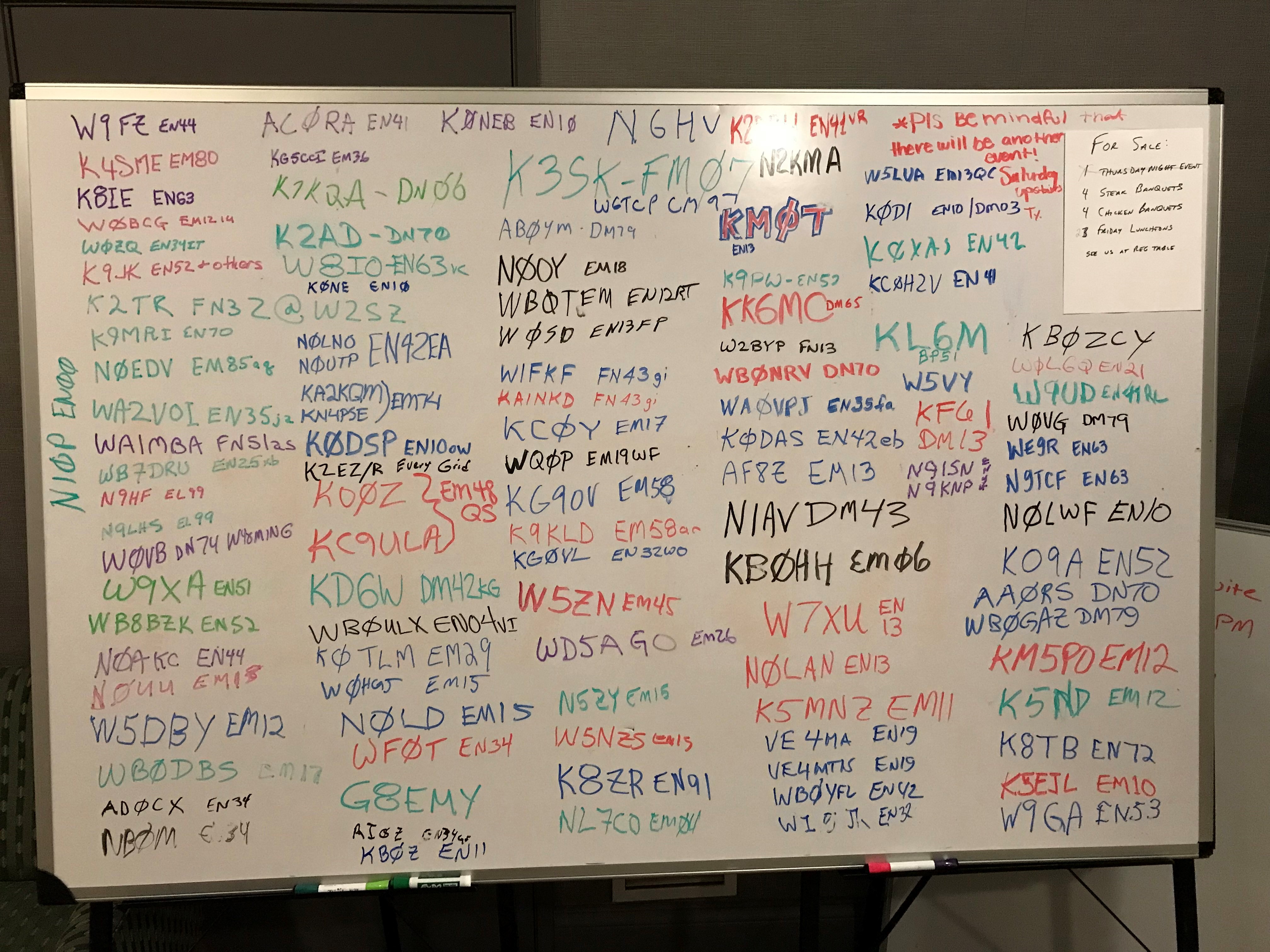 2025 Call Sign Board